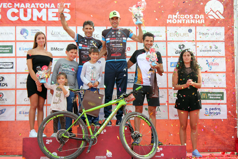 Pódio geral masculino Maratona