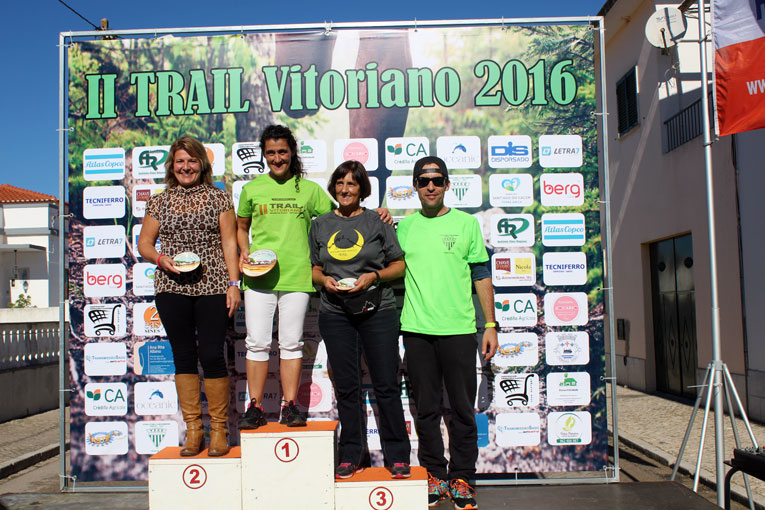 Pódio do escalão Veteranas III nos 15 kms