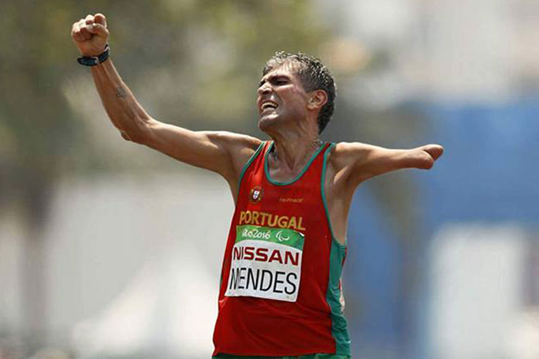 Manuel Mendes na Taça do Mundo de Maratona IPC